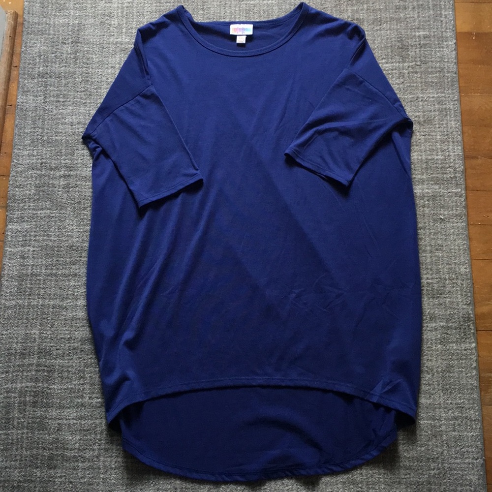 LuLaRoe Blue Irma Top